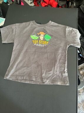 Zara Toy story Kids' Graphic Tee - Gray with Green Characters
